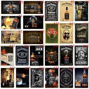 Vintage Whiskey Tin Signs Metal Poster Wall Art